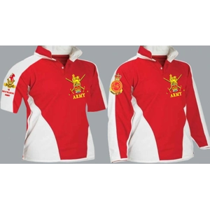 1 A HCR Regimental Colour Kooga Style Rugby Shirt