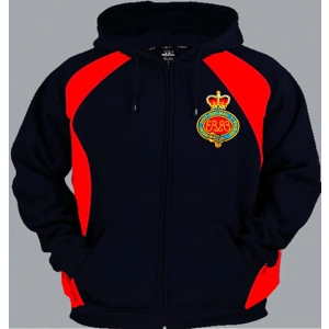 1 A Guards HCR Pullover Zip Up Regimental Colour Pullover Hoody