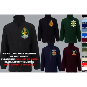 Canadian Army Air Force Navy Full Zip, 1/4 Zip Neck / Gilet Fleece Jackets