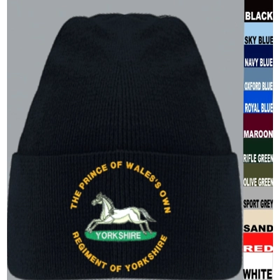 Prince of Wales Own Regiment of Yorkshire Beanie Hat title=