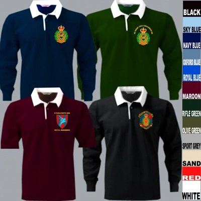 RE Royal Engineers Rugby Shirts title=