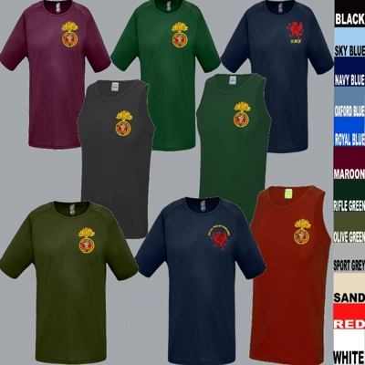 Royal Welch Fusiliers Moisture Control Wicking T Shirt title=