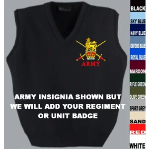 Worcestershire & Sherwood Foresters Sleeveless Slip Over Jumper