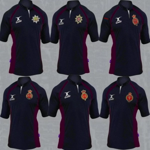 1 A Guards HCR Regimental Colour Gilbert Rugby Shirts