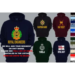 Cheshire Regiment Pullover Hoody Large Insignia