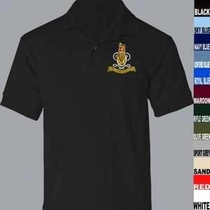 QRH QUEEN'S ROYAL HUSSARS BLACK 1/4 ZIP NECK FLEECE 4XL FIT TO 58" CHEST