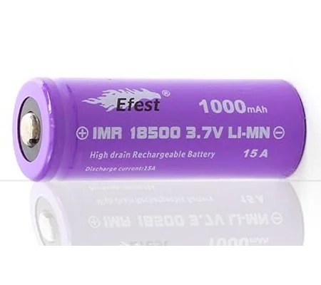 EFEST IMR 18500 1000MAH BUTTON TOP