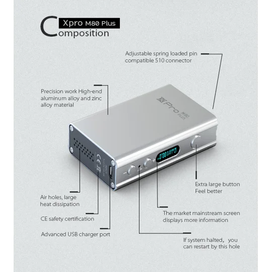 Smok XPro M80 Plus 4400mAh - Latest Version