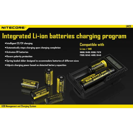 Nitecore UM20 Charger