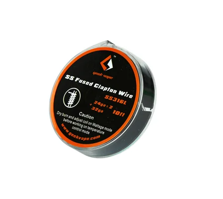 GeekVape SS Fused Clapton Wire - 24GAx2+32GA - 10ft