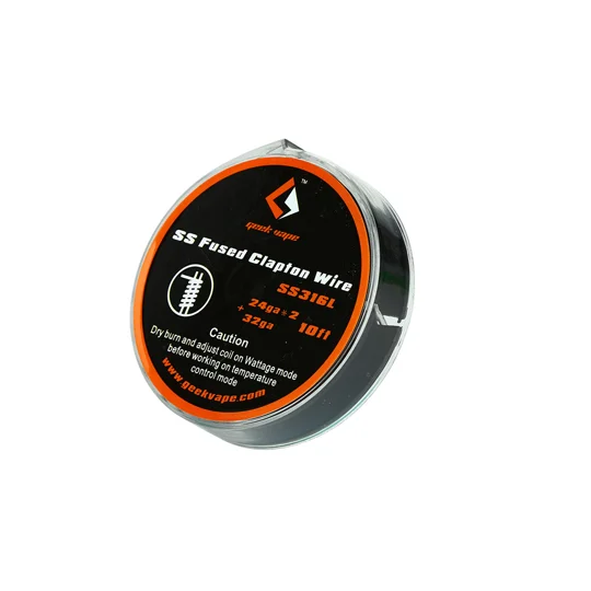 GeekVape SS Fused Clapton Wire - 24GAx2+32GA - 10ft