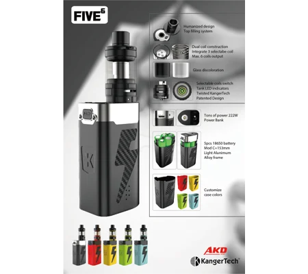 Kanger AKD Five 6 Kit - In Stock!