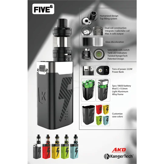 Kanger AKD Five 6 Kit - In Stock!