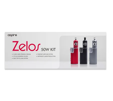 Aspire Zelos 50W TC Box MOD - 2500mAh