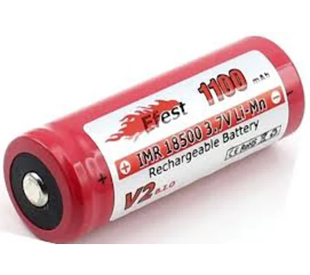 Efest 18500 IMR Li-Mn Battery - 1100mAh 3.7v