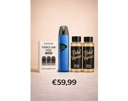Linvo Force Air Bundle – Device + 3 Pods + 200ml Rebel Vapour