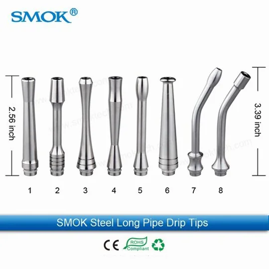Smok Steel Long Pipe Drip Tip