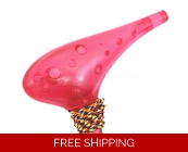 TNG Translucent Pink 12 Holes Alto C Ocarina Flu..