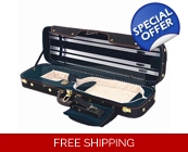 Pro. Enhanced Wooden 4/4 Violin Case / Free Extr..