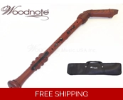 Woodnote Pro. Wood Grain Bass Recorder-Baroque f..