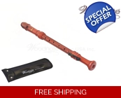 Woodnote Wood Grain Tenor Recorder-Baroque finge..