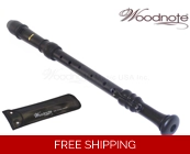 Woodnote Matte Black Tenor Recorder-Baroque fing..