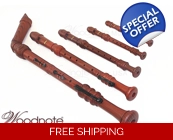 Woodnote 6 Pieces Pro. Wood Grain Recorder Set