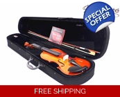 Woodnote VB-280 Violin Fiddle-Bow/Rosin/Case/Str..
