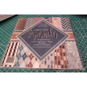 8x8 Papermaker Paper Stack A Male Thing