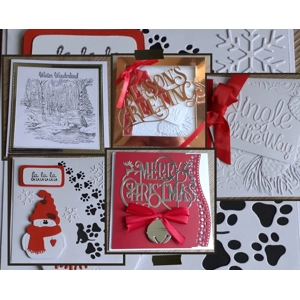 Handmade Christmas Cards Pack of 8