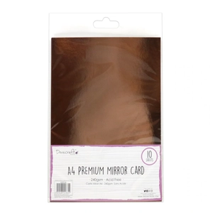 Dovecraft A4 Mirror Card Premium Rose Gold