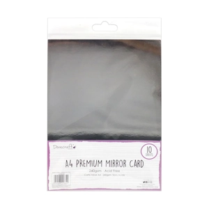 Dovecraft A4 Premium Silver Mirror Card COPY