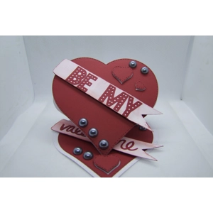 Handmade Heart Shaped Easel Card