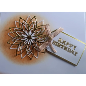 Bubblesnsuds Handmade Greeting Card Gold