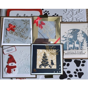Pack of Handmade Christmas Cards Boxed