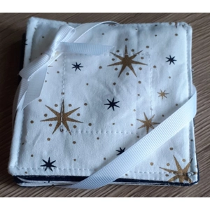 Christmas Cotton Drinks Coasters Set of 4