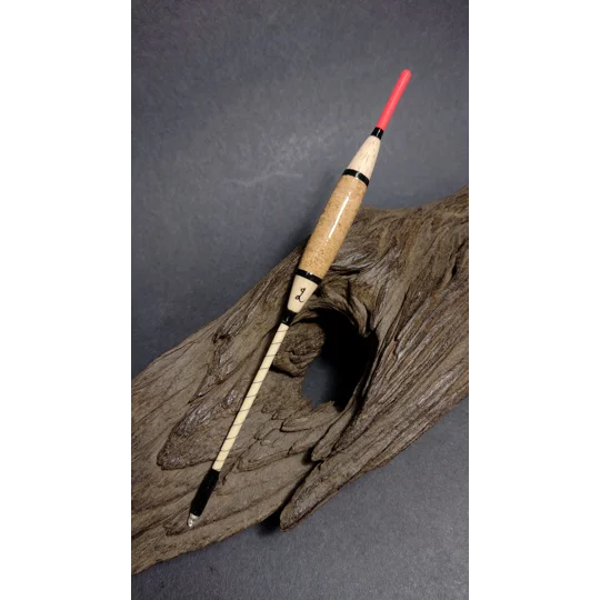 Handmade Signature Avon river fishing float with balsa and cork body and cane stem