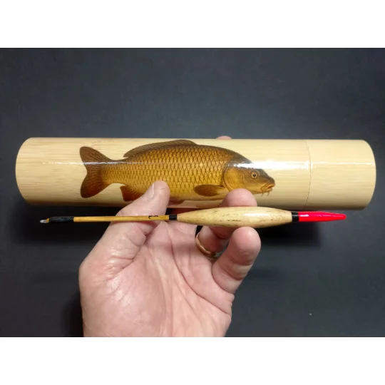 Bamboo Fishing Float Storage Tube with Fish Illustrations – Ian Lewis