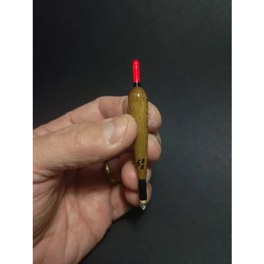 carp margin searcher float inhand for scale