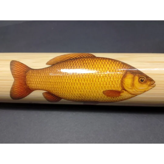 Bamboo Fishing Float Storage Tube with Fish Illustrations – Ian Lewis