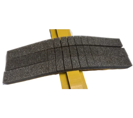 Float box slotted foam strips