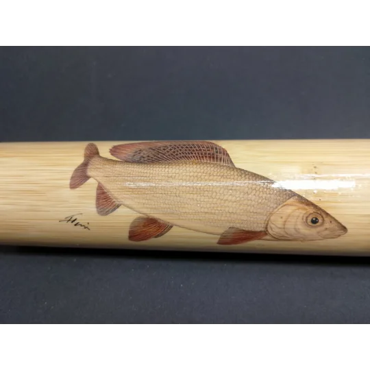 Bamboo Fishing Float Storage Tube with Fish Illustrations – Ian Lewis