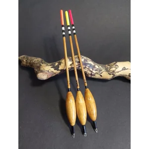 Set of three handmade 4BB loaded bodied wagglers for bream tench and carp