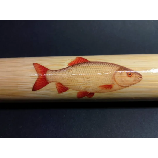 Bamboo Fishing Float Storage Tube with Fish Illustrations – Ian Lewis