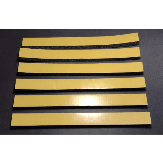 easy peel backing on extra wide self adhesive slotted float foam