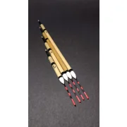 Handmade sarkanda reed crucian carp fishing float set with fine bristle tips