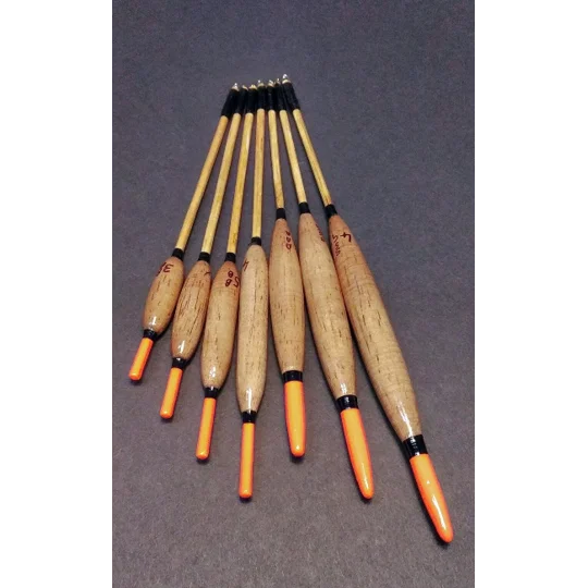 Handmade Avon trotting floats for river fishing in the UK