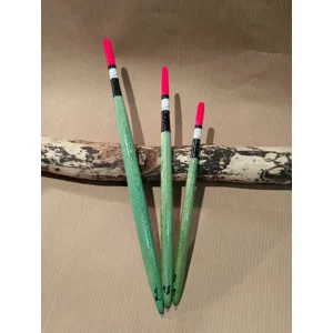 Handmade traditional quill-style river floats in five sizes for laying on and stret pegging