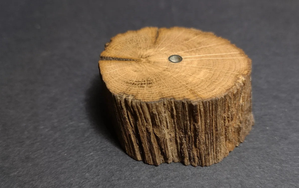 Oak float display stands
