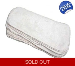 Little Lamb Bamboo Boosters - 10 pack